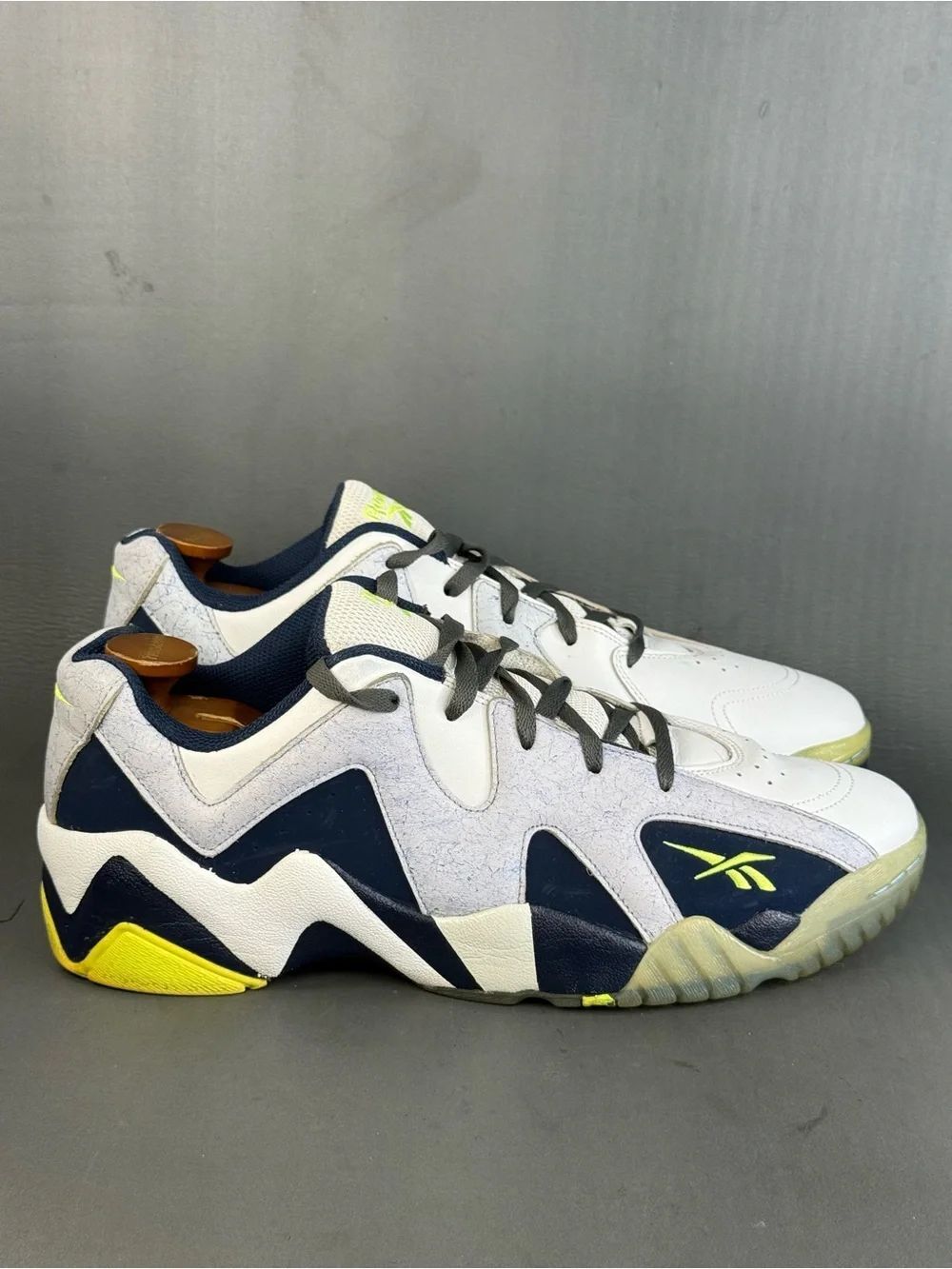 Reebok Kamikaze 2 Low 'White Volt' athletic sneaker shoes men’s size 13